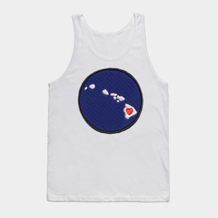 Hawaiian Islands Love Patch Tank Top